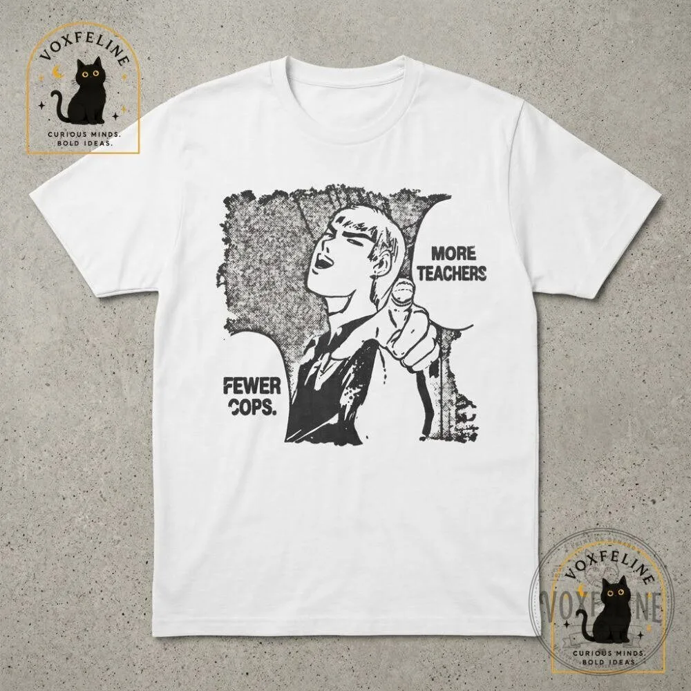 Fewer Cops More Teachers Eikichi Onizuka Great Teacher Onizuka GTO Shirt 8 Fewer Cops More Teachers Eikichi Onizuka Great Teacher Onizuka GTO Shirt
