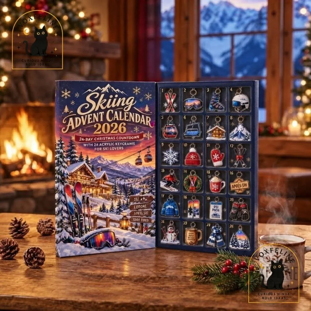 Skiing Advent Calendar 2026 24-Day Christmas Countdown with 24 Acrylic Keychains for Ski Lovers 7 Skiing Advent Calendar 2026 24-Day Christmas Countdown with 24 Acrylic Keychains for Ski Lovers