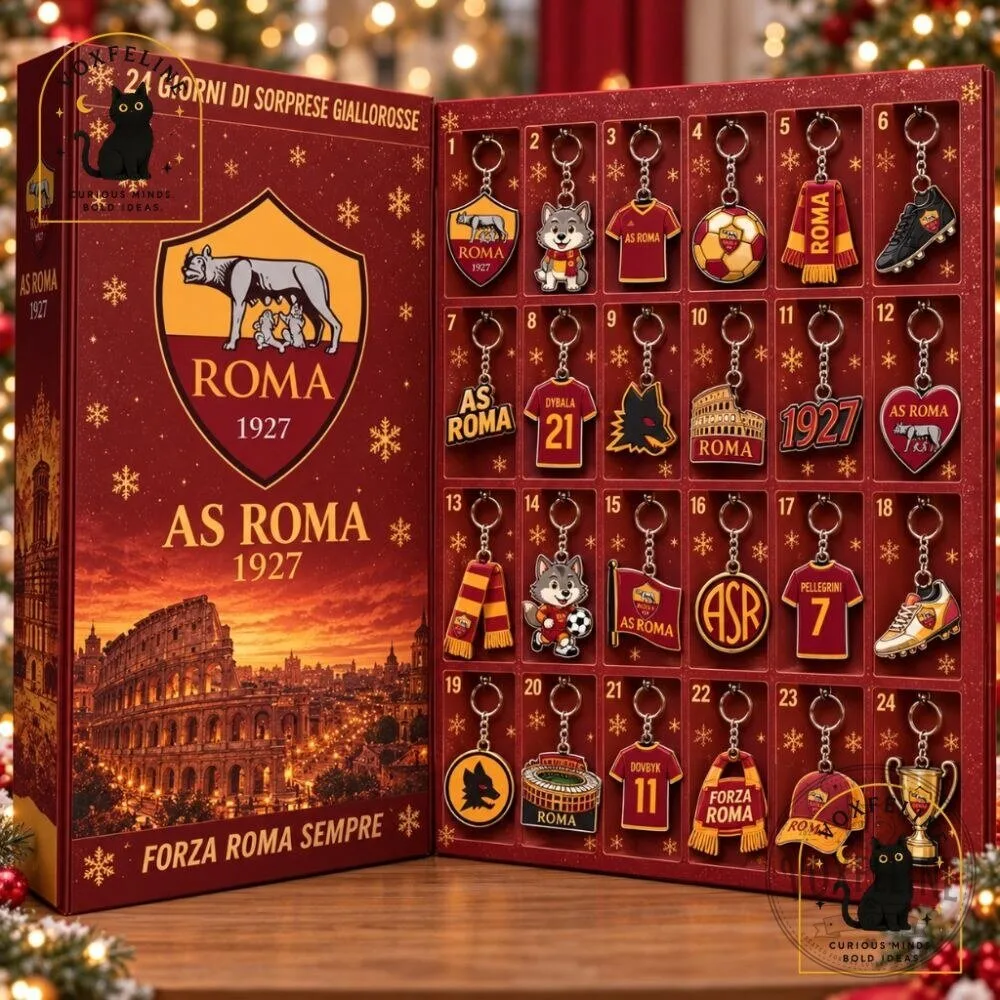 "Unwrap Surprise with 2026 AS Roma Advent Calendar: 24 Days" 32 AS Roma Advent Calendar 2026 24 Days of Giallorossi Christmas Surprises
