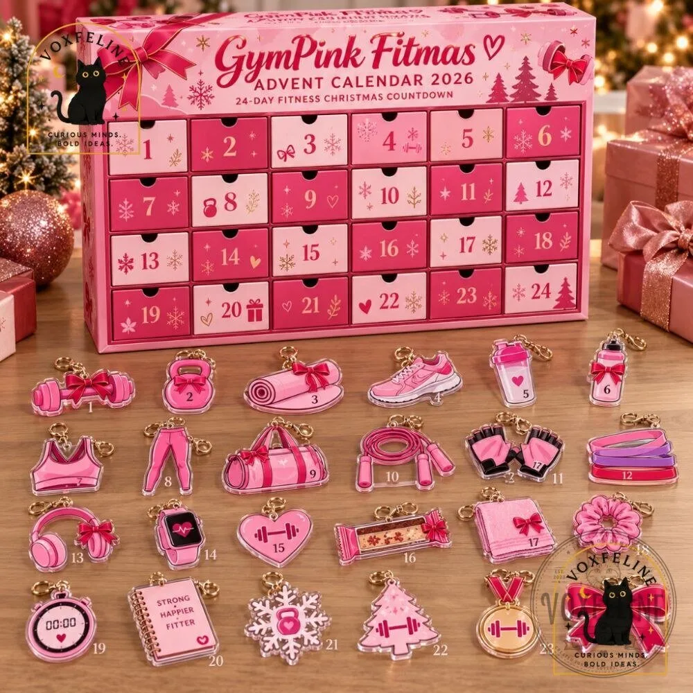 GymPink Fitmas Advent Calendar 2026 24-Day Gym Girl Fitness Christmas Countdown