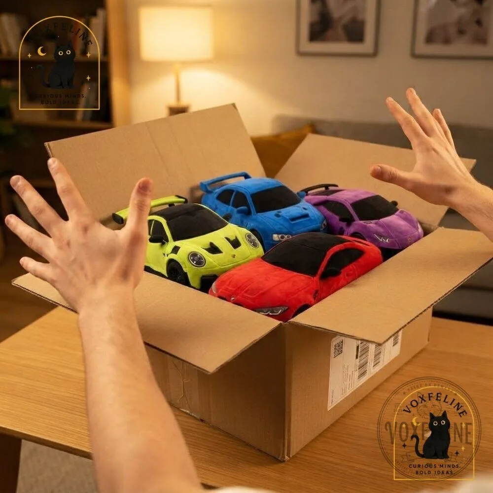 Car Plush Collection Lamborghini Porsche GT3 RS & Nissan Skyline R34 Plush Toys 12 Car Plush Collection Lamborghini Porsche GT3 RS và Nissan Skyline R34 Plush Toys