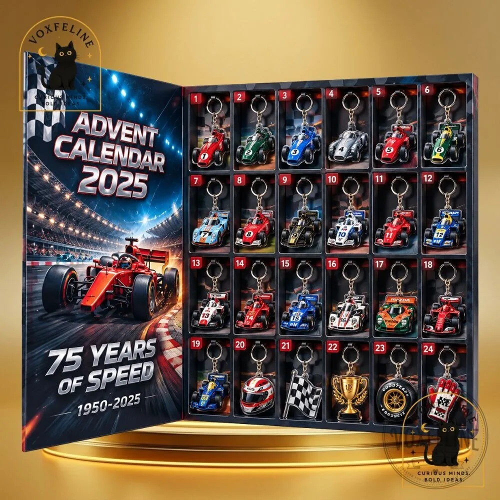 Vintage Race Car Advent Calendar 2025 75 Years of Speed 24-Day Motorsport Christmas Countdown