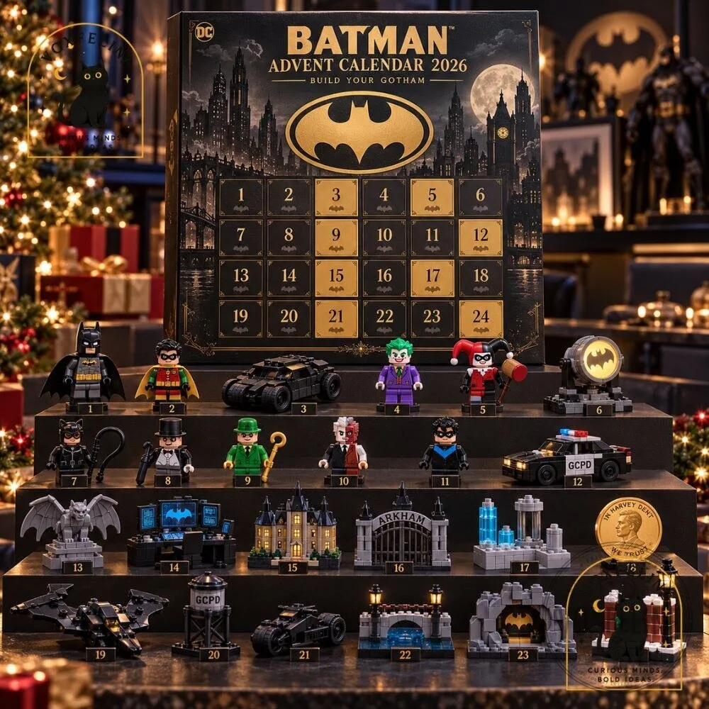 Batman Advent Calendar 2026 Build Your Gotham 24-Day Gift for DC Comics Fans