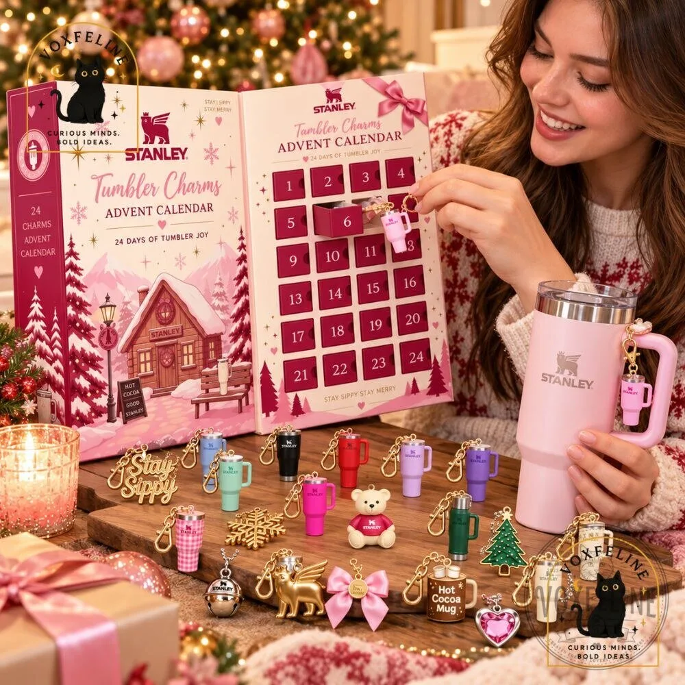 Stanley Tumbler Charms Advent Calendar 2026 24-Day Christmas Countdown Cup Accessories 7 Stanley Tumbler Charms Advent Calendar 2026 24-Day Christmas Countdown Cup Accessories