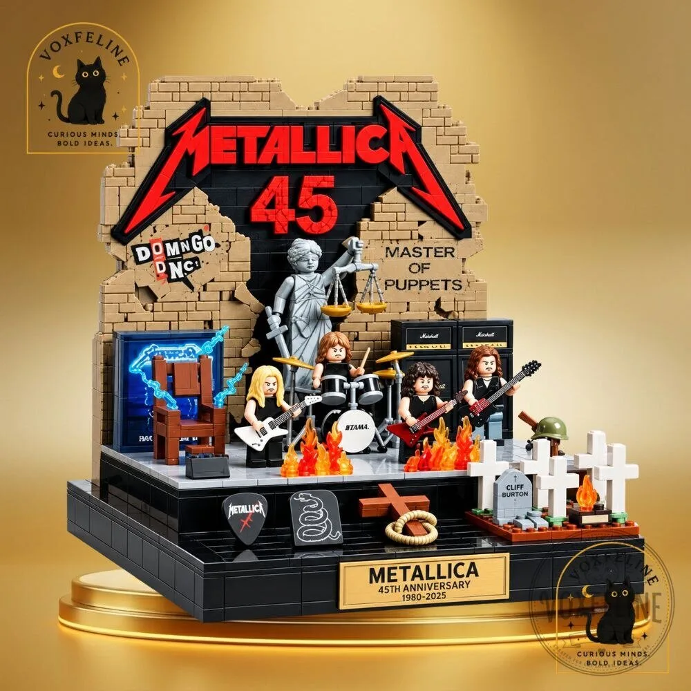 Metallica 45th Anniversary 2026 Building Blocks Set Rock Band 5 Metallica 45th Anniversary 2026 Building Blocks Set Rock Band