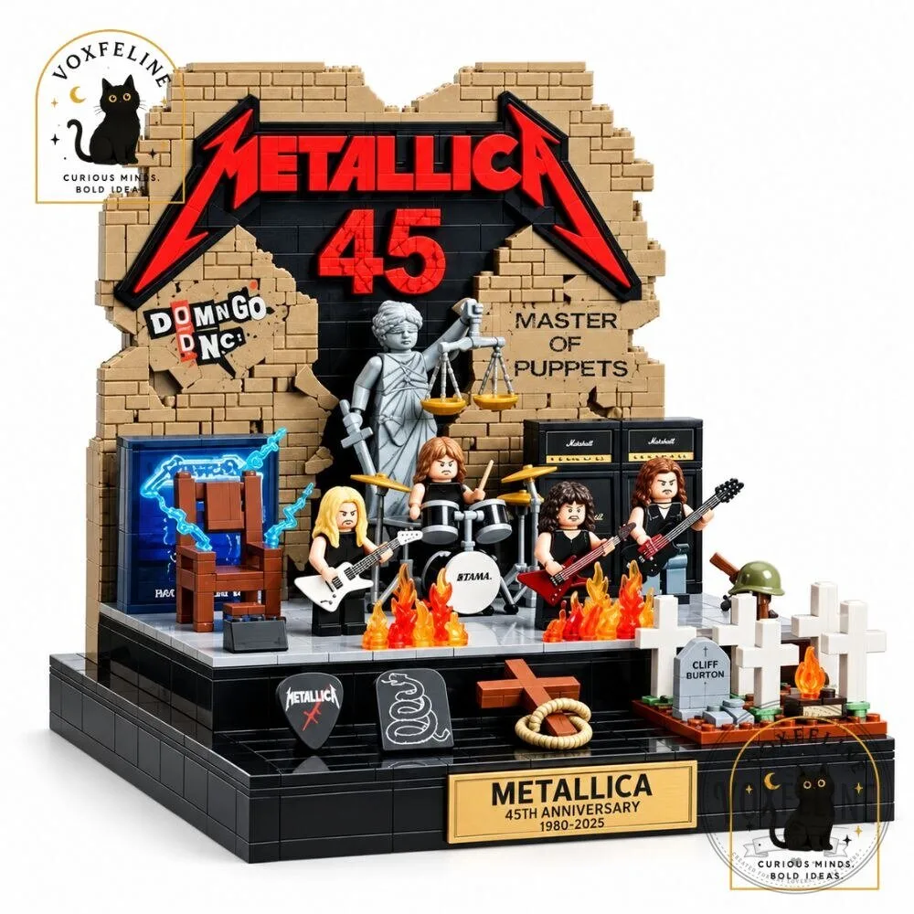 Metallica 45th Anniversary 2026 Building Blocks Set Rock Band 6 Metallica 45th Anniversary 2026 Building Blocks Set Rock Band
