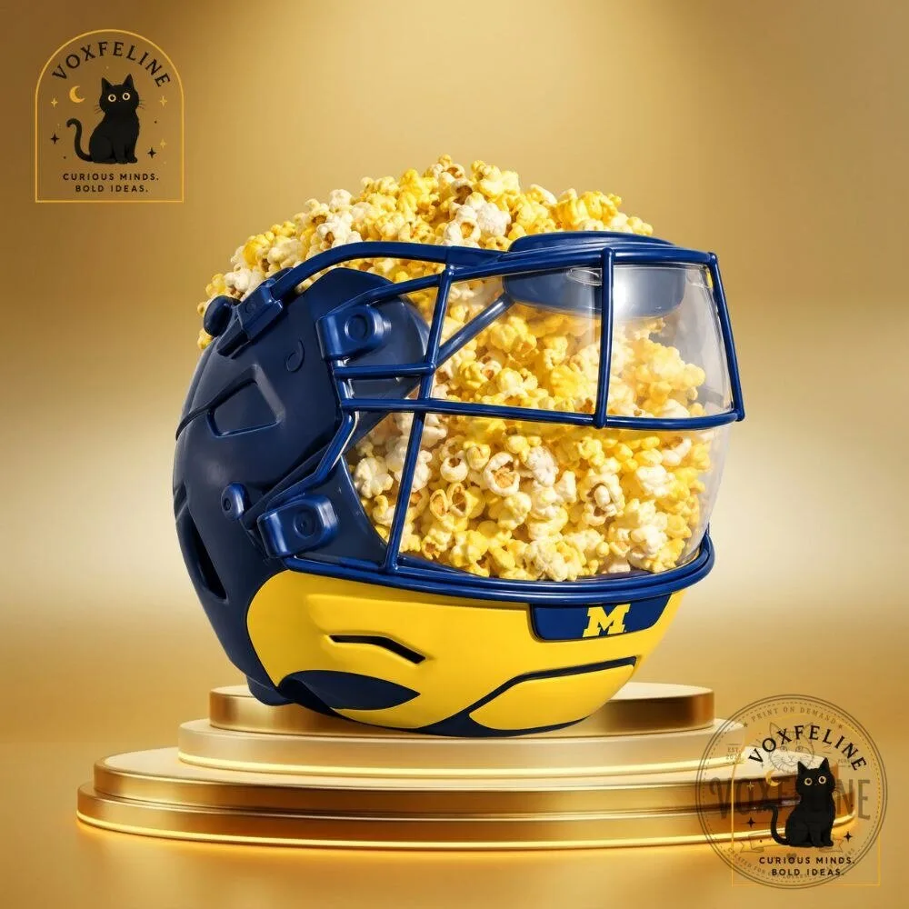 Michigan Wolverines Football Helmet Popcorn Bucket 2026